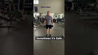 When Is It Okay to "Drop" Weights? #shorts