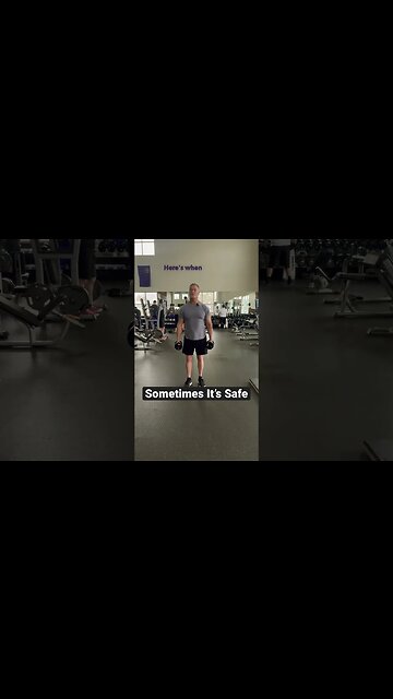When Is It Okay to "Drop" Weights? #shorts