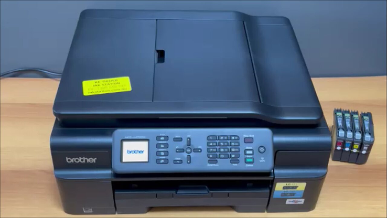 How to Replace the Ink Cartridges in a Brother MFC J470DW Printer