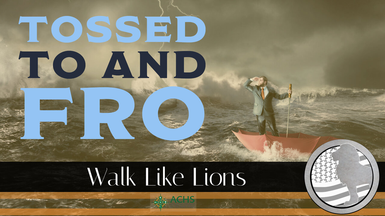 "Tossed To and Fro" Walk Like Lions Christian Daily Devotion with Chappy February 01, 2022