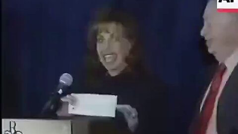 Paula Jones presents her hush Money Check from Bill Clinton 💵🤐