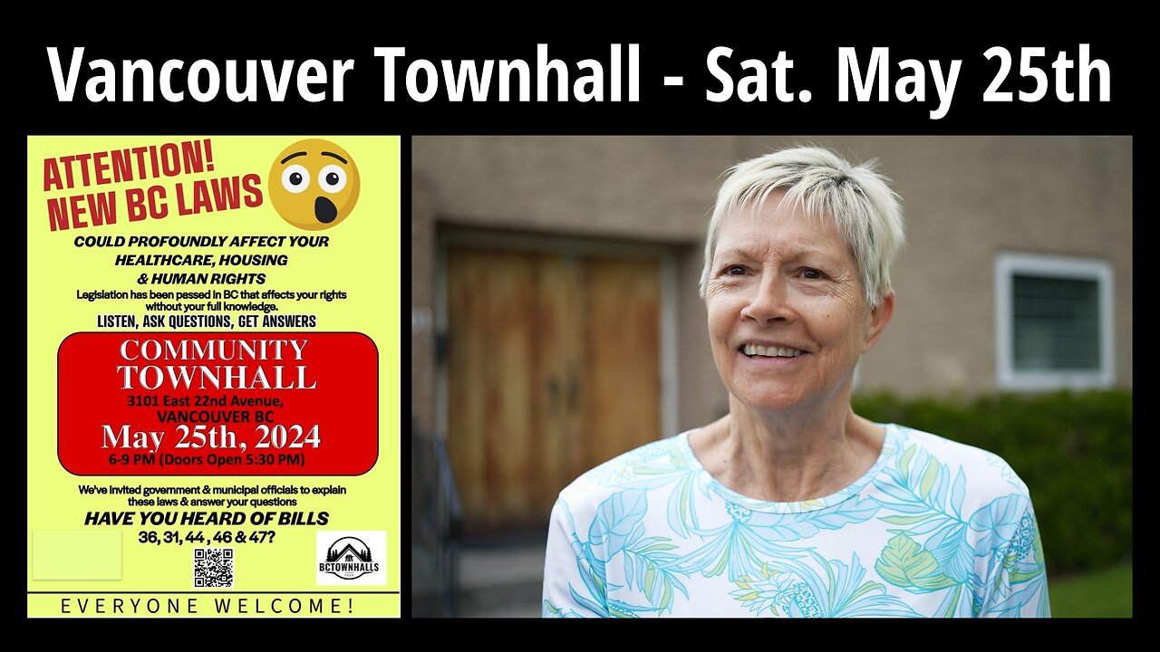 INVITE Vancouver Townhall - Saturday May 25