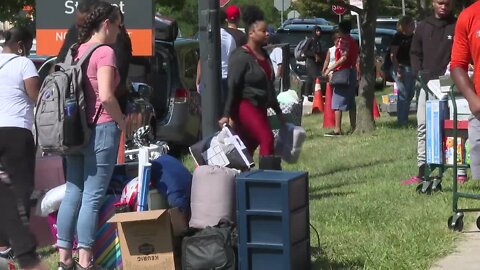 Students are making their way back to campus for SUNY Buffalo State's move in day