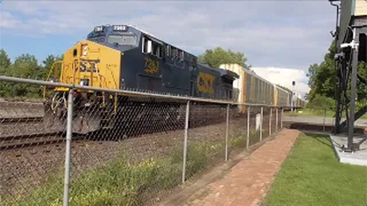 CSX M217 Autorack Train From Marion, Ohio August 22, 2022