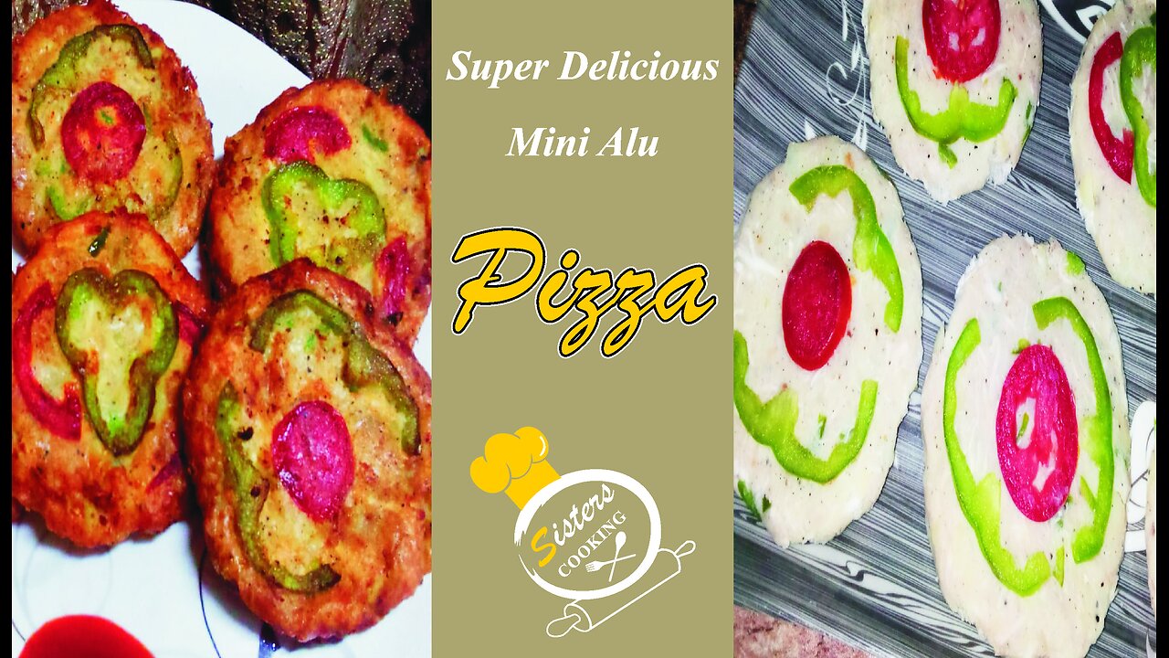 Super Delicious Mini Alu Pizza | Potato Snacks | Mini Pizza | How to make Mini Alu Pizza