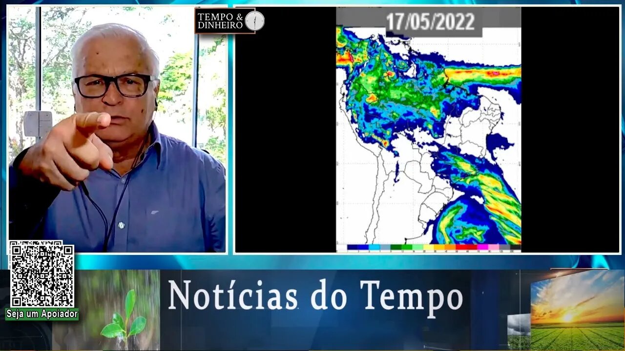 Previsão do tempo com chuva rápida no Sul, norte e nordeste. Frio avança