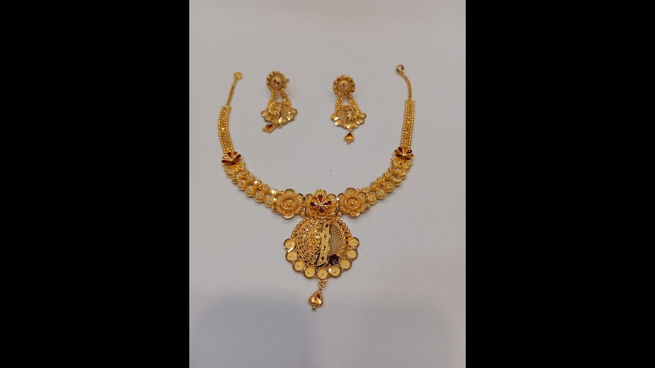 gold necklace design#