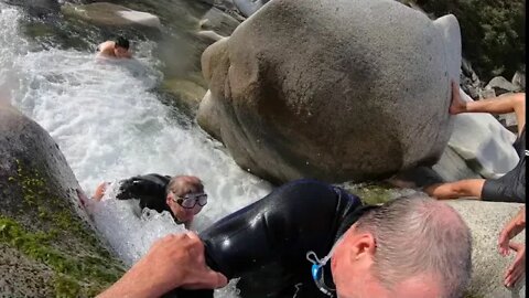 Riverclimbing the Mighty Yuba at Hwy 49