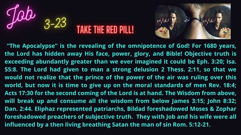 JOB 3. AFTER 1680 YEARS OF SPIRITUAL DARK AGES WE NOW CAN UNDERSTAND THE PROPHECY OF GOD!