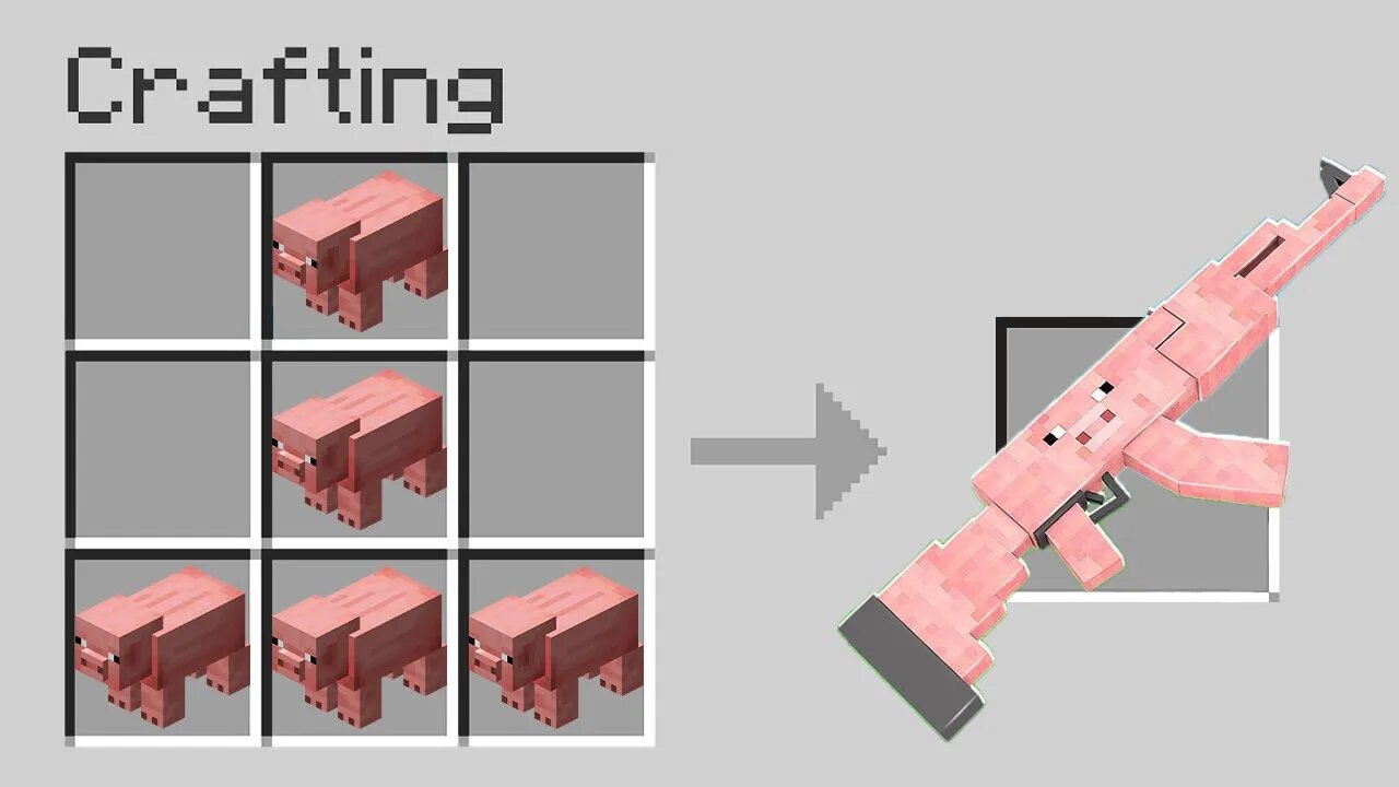 Minecraft Mobs have Guns