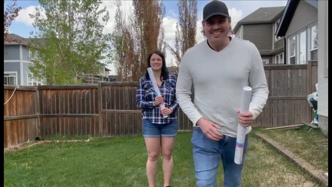 Gender reveal reaction