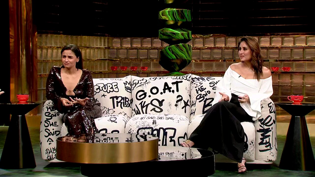 kareena kapoor aliya bhatt kapoor in koffee with karan