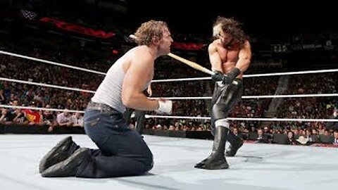 Seth Rollins vs Dean Ambrose Falls Count Anywhere RAW 8/18/2014 Highlights