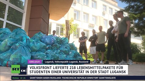 Exklusiv aus Lugansk: Volksfront liefert Lebensmittel für Studenten