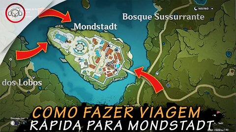 Genshin Impact, Como fazer VIAGEM rápida para MONDSTADT | Super Dica PT-BR