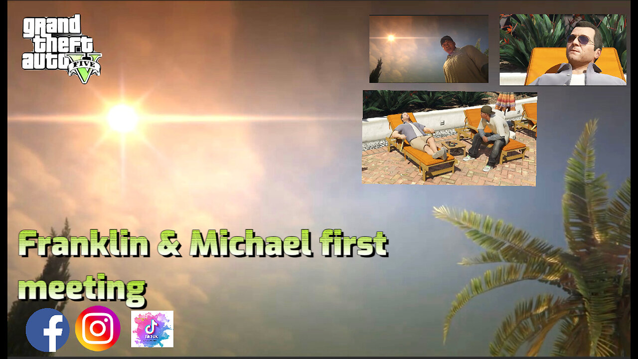 Franklin & Michael’s first meeting.GTA5 Story Mode PlayStation