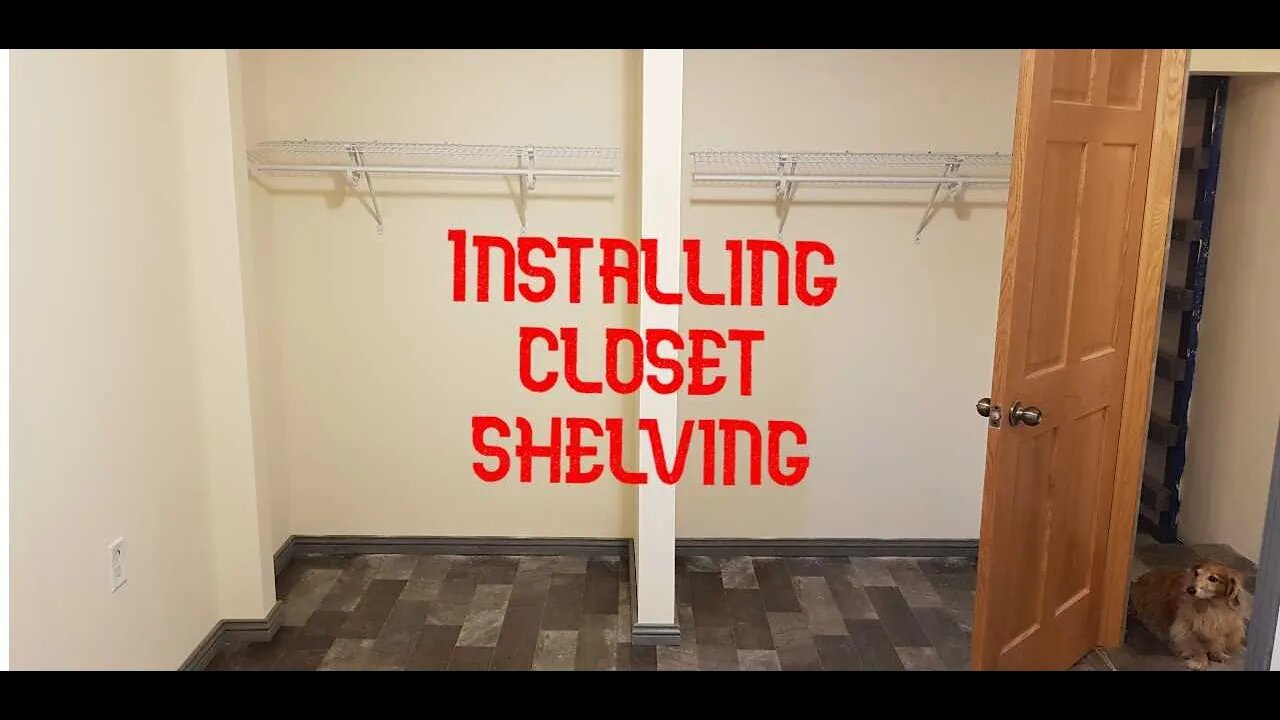 Closetmaid Closet Shelf Kit with Rod Install. DIY