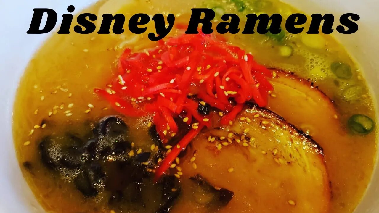 Trying all the Ramens at Walt Disney World