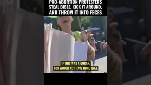 Pro-Abortion Protestors STEAL & DESTROY Man's Bible | TurningPointUSA