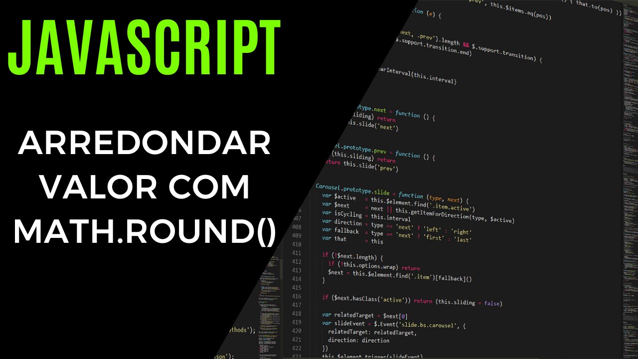 Javascript: Arredondar valor com Math.round()