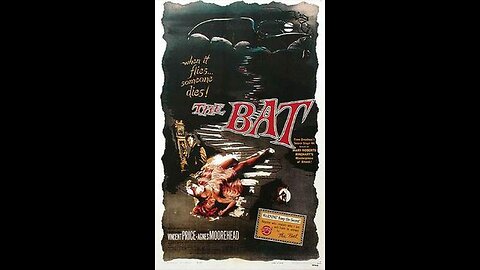 The Bat 1959 Vincent price, crime, horror, thriller full movie