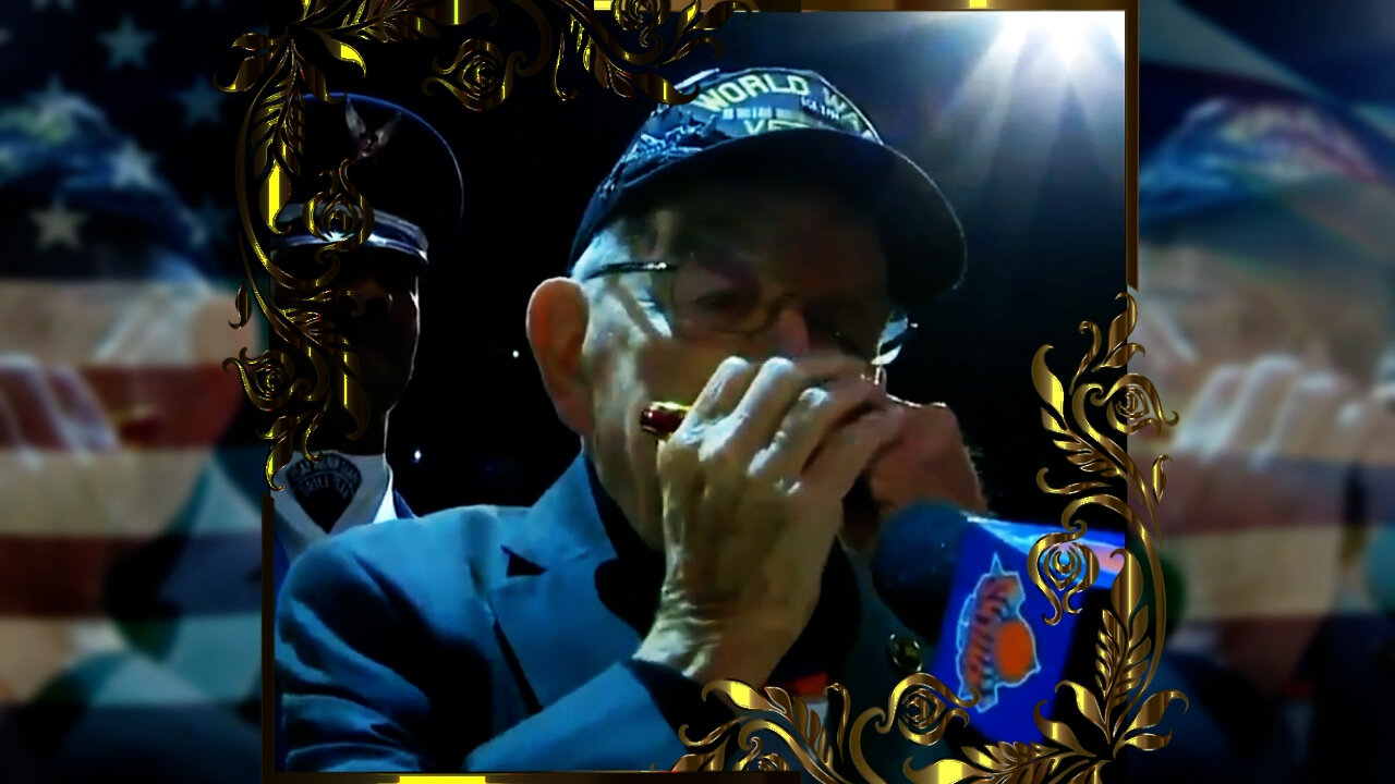 🎶🇺🇸 "Harmonica Pete," WWII Veteran, Plays "Star-Spangled Banner" 🇺🇸✨