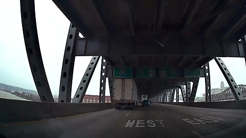 Crossing into Cincinnati, OH