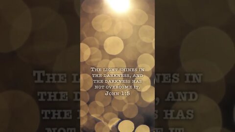 John 1:5 #light #shine #darkness #overcome #Bible #jesus #christian #shorts