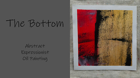 You got to see what “The Bottom” looks like Expressionist UnRealism Abstract Oil Painting