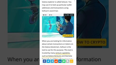 What is SolScan and how to use it? #cryptomash #cryptomashnews #SolScan #sol #cryptonews