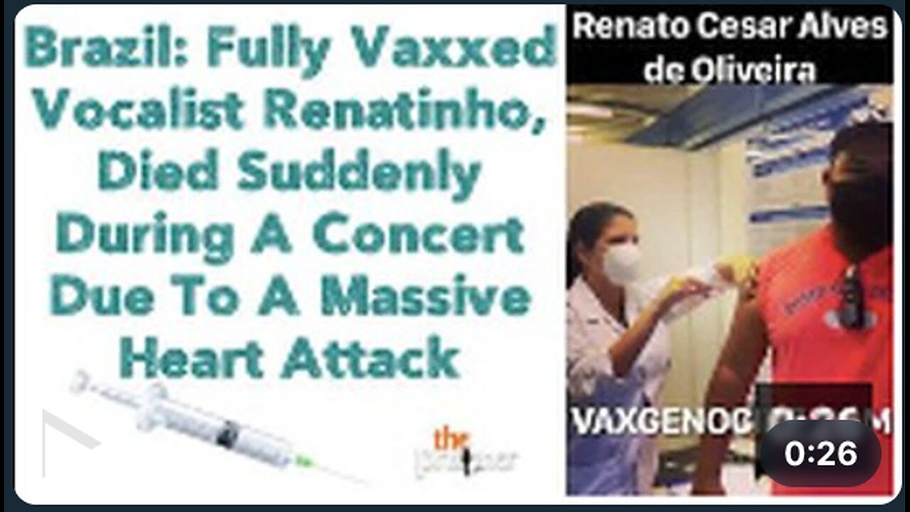 Brazil: Fully Vaxxed Vocalist Renatinho, Died Suddenly 💉🪦