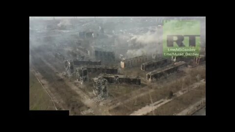 Russian Tanker Smoking Out Nationalist Azov Froces From A Skyscraper In Mariupol