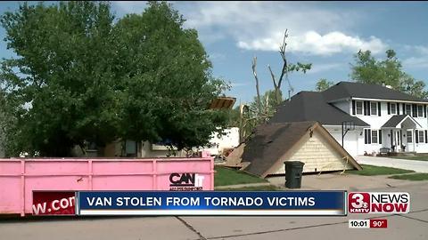 Van stolen from tornado victims