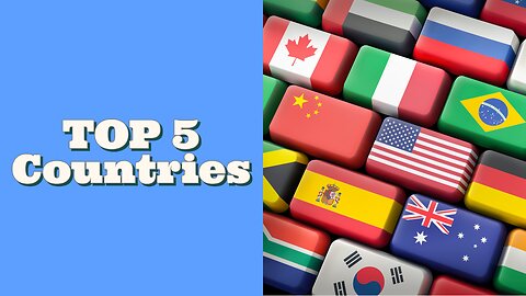 TOP 5 Largest Countries in the world by land area