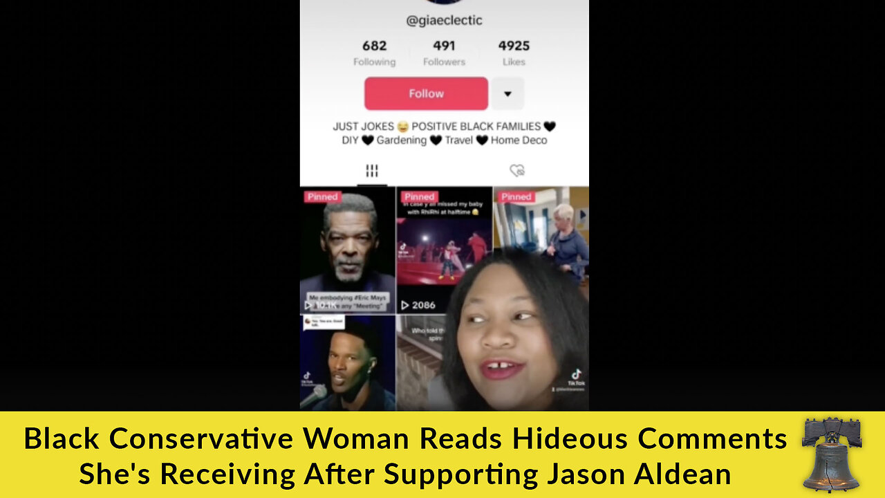 Black Conservative Woman Reads Hideous Comments She's Receiving After Supporting Jason Aldean