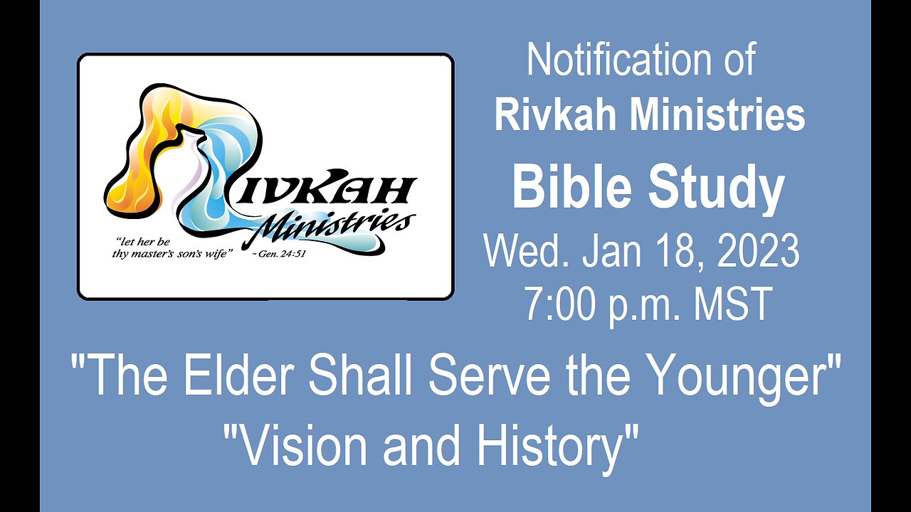 The Elder Shall Serve the Younger