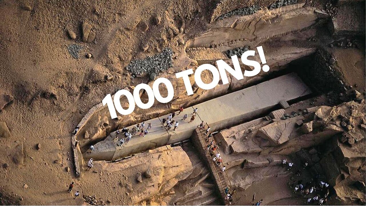 Did a prehistoric civilization mine the biggest single peice granite obelisk in the world?