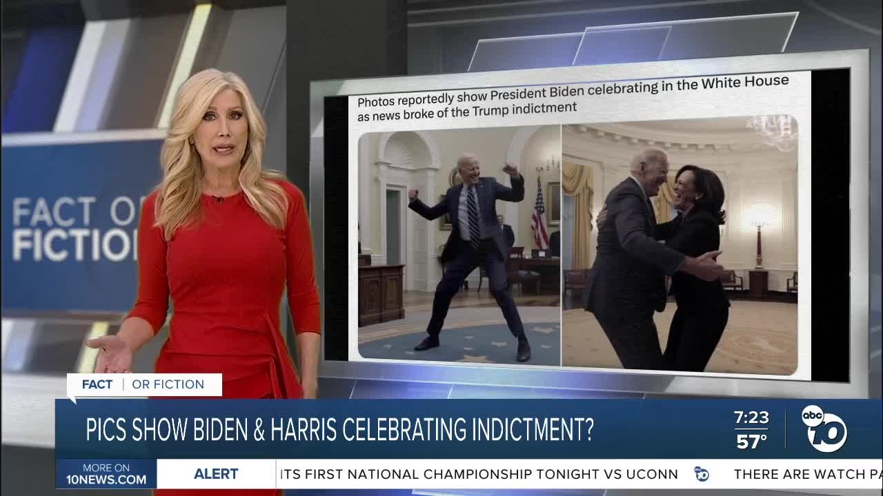 President Biden and Vice President Harris celebrate Trump indictment?