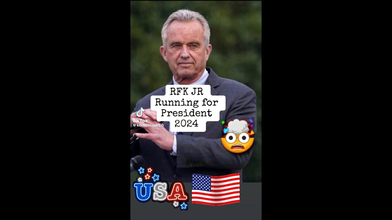 WOW! RFK JR (ROBERT KENNEDY JR) HAS FILED TO RUN FOR PRESIDENT IN 2024‼🤯