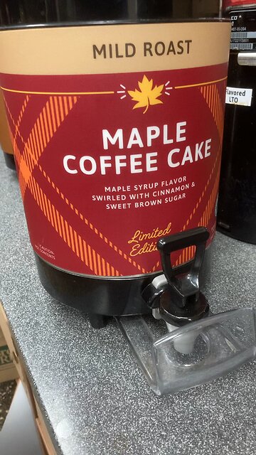 Wawa maple coffee cake coffee