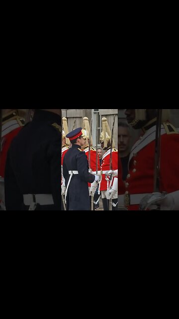 Inspecting the uniforms captain of the kings life guard #horseguardsparade