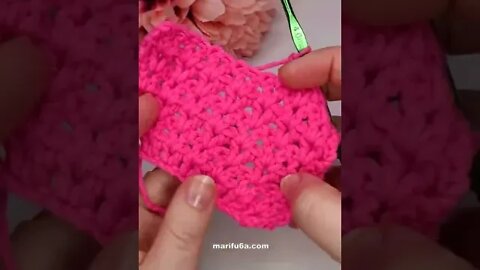 How to crochet v stitch simple free written pattern in description