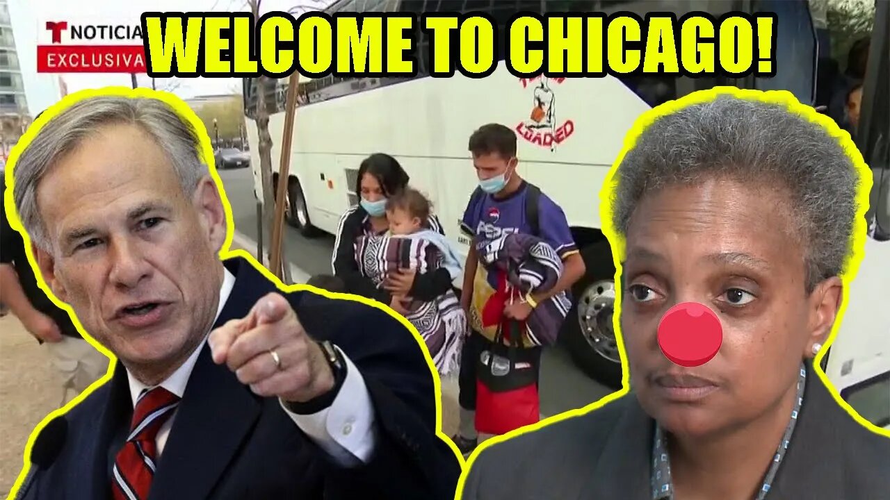 Texas Gov Greg Abbott DROPS OFF Illegals in Lori Lightfoot's CRIME RIDDEN Chicago now!