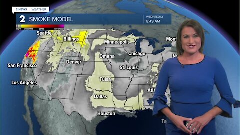 Below Normal Temps & Smoky Sky