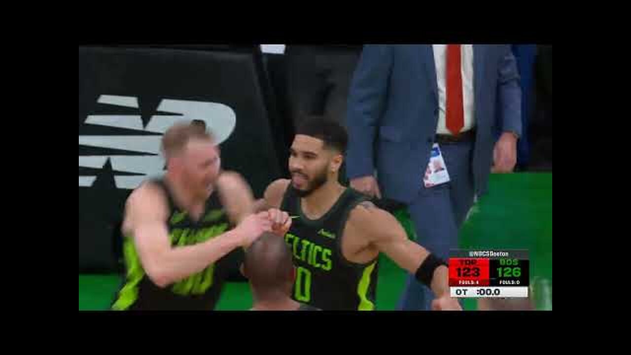 Jayson Tatum Hits The GAME-WINNER! 🚨 #TissotBuzzerBeater _ November 16, 2024