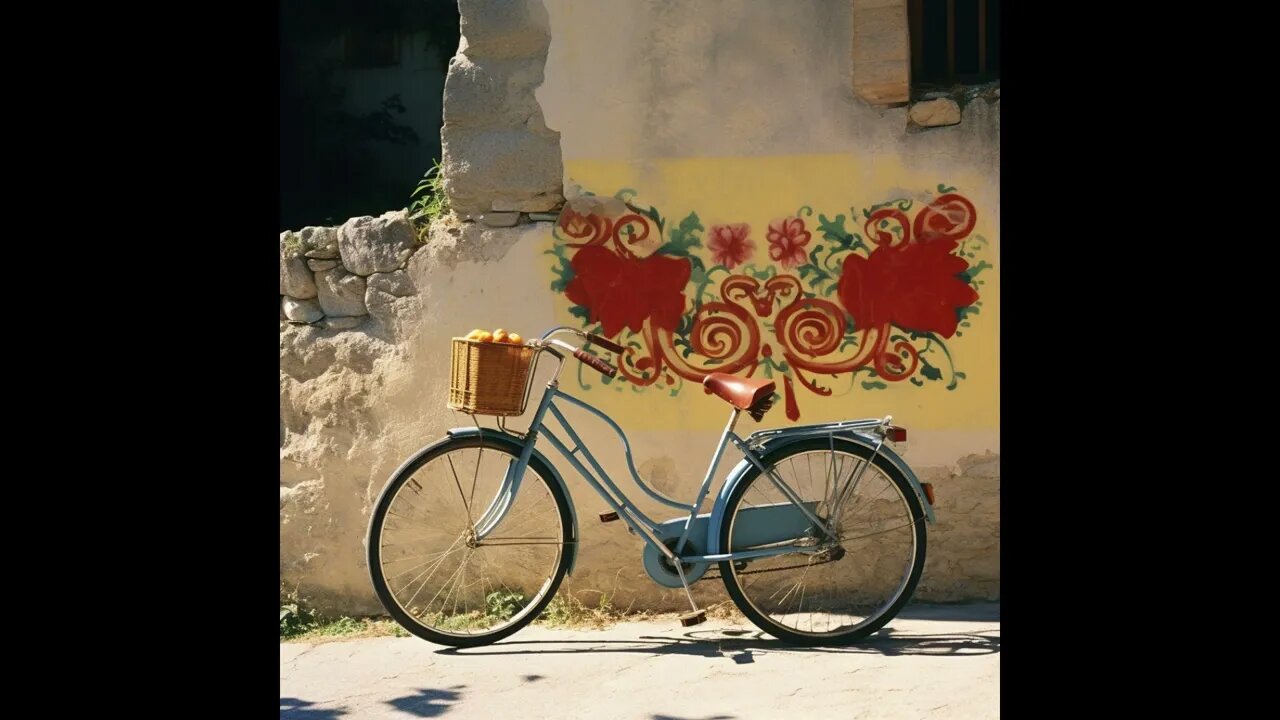 The bicycle and the old wall