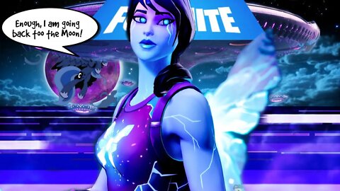 Princess Luna "Dream" is almost taken by ALIENS!!!! / Fortnite INVASION!