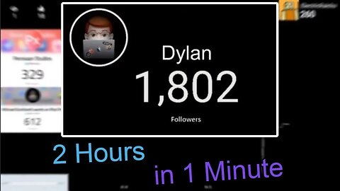 Dylan Losing Followers Timelapse