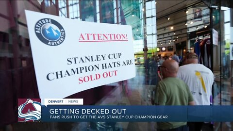 Fans rush to get Avs Stanley Cup champion gear