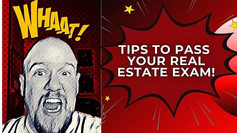 Tips, tricks, and study help on how to pass your real estate exam!